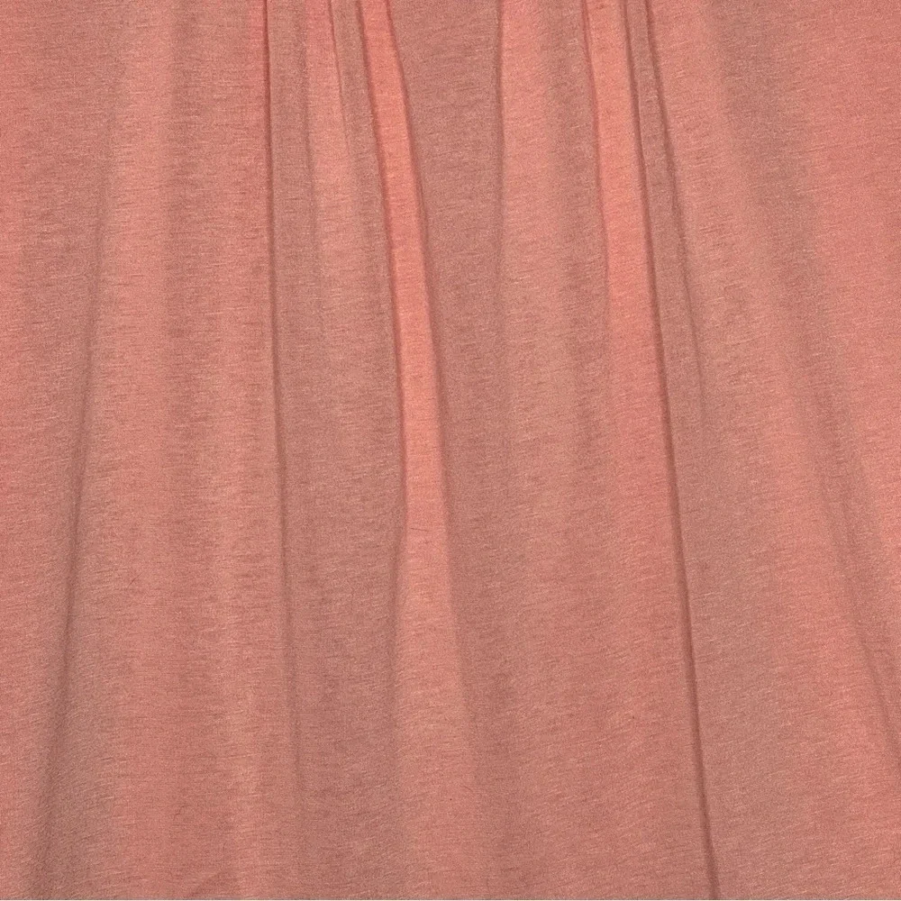 Amazon 3X Shirt Top Peach Orange Solid Sleeveless Square Neck Stretch Knit - Picture 2 of 7